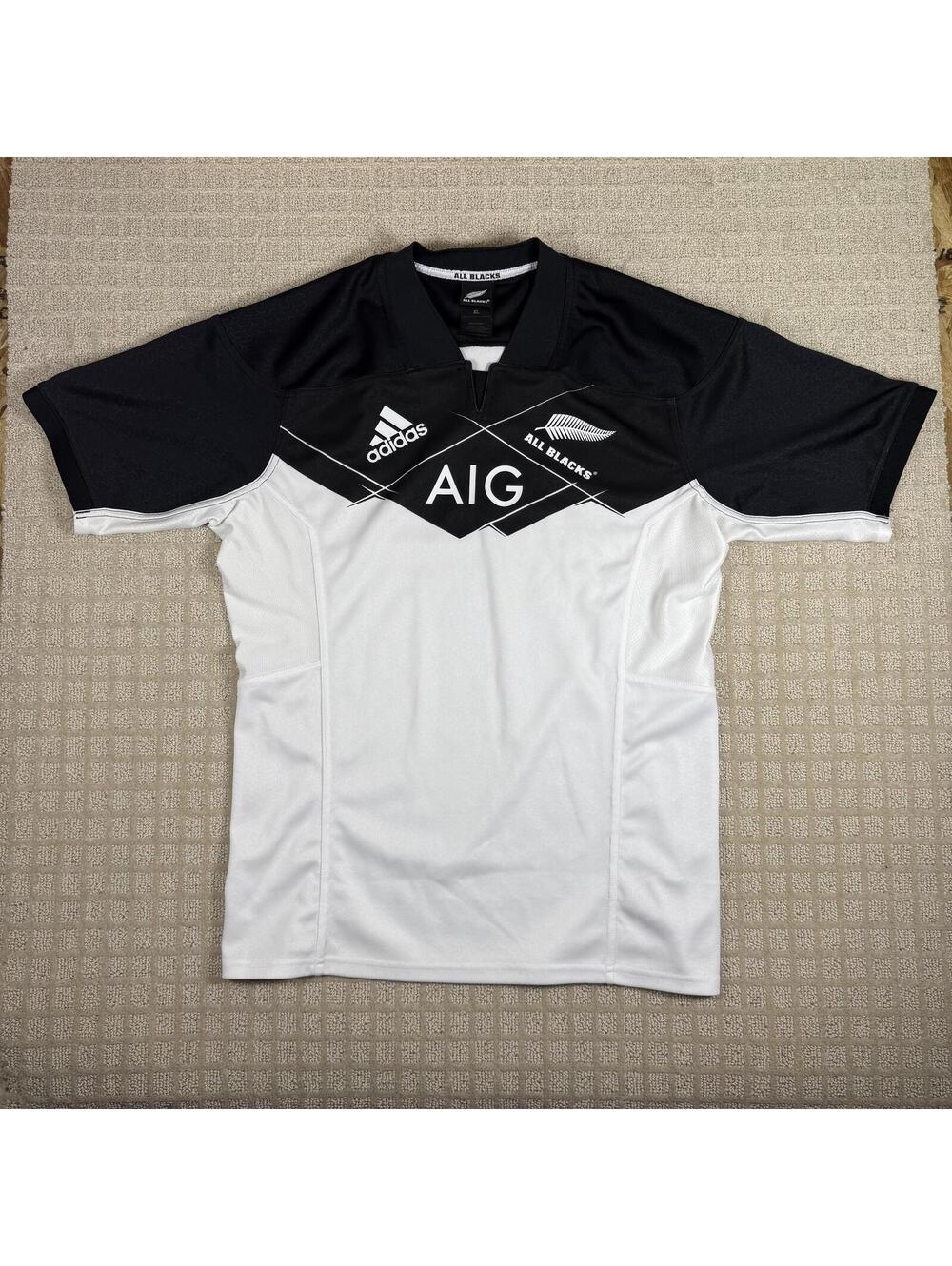 Adidas All Blacks Rugby Jersey XL 2016 AIG New Zealand